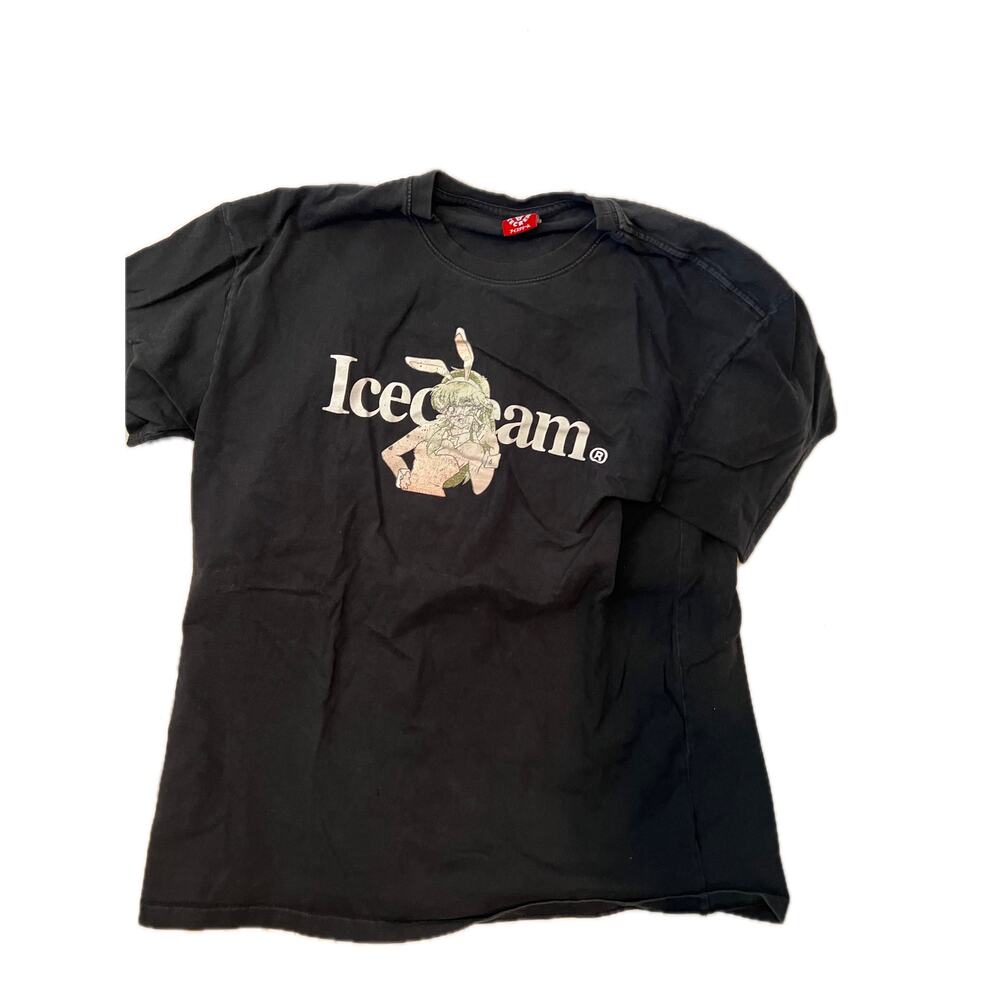 Ice Cream Running Dog Glasses SS Tee Mens Medium